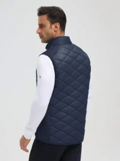 Men’s Golf Knit-Woven Patchwork Cotton Vest -Baleaf Clothing Shop bgg020 3 WH 1500x2000px