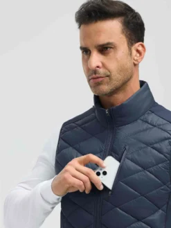 Men’s Golf Knit-Woven Patchwork Cotton Vest -Baleaf Clothing Shop bgg020 4 WH 1500x2000px