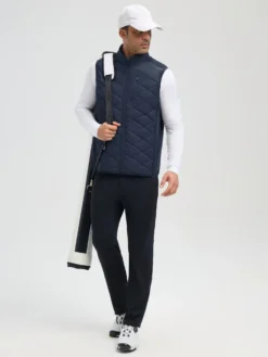 Men’s Golf Knit-Woven Patchwork Cotton Vest -Baleaf Clothing Shop bgg020 6 WH 1500x2000px