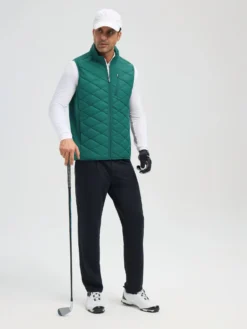 Men’s Golf Knit-Woven Patchwork Cotton Vest -Baleaf Clothing Shop bgg020 6 WH 1500x2000px f34c7008 6076 429c aae9 285535e63251
