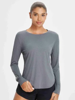 Women's Outdoor Long Sleeve Crew Neck T-Shirt -Baleaf Clothing Shop bgo006 1