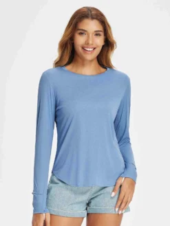 Women's Outdoor Long Sleeve Crew Neck T-Shirt -Baleaf Clothing Shop bgo006 1 e191916c 0ec1 4c8b a691 1d5d067c9324