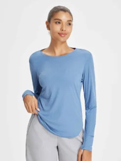 Women's Outdoor Long Sleeve Crew Neck T-Shirt -Baleaf Clothing Shop bgo006 2 5f8246db f830 4fbc 887c dcd934e7ecf7