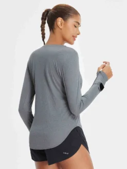 Women's Outdoor Long Sleeve Crew Neck T-Shirt -Baleaf Clothing Shop bgo006 3