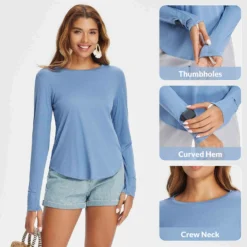 Women's Outdoor Long Sleeve Crew Neck T-Shirt -Baleaf Clothing Shop bgo006 4 a449942f ac5d 471f a9f4 675cd85b5854