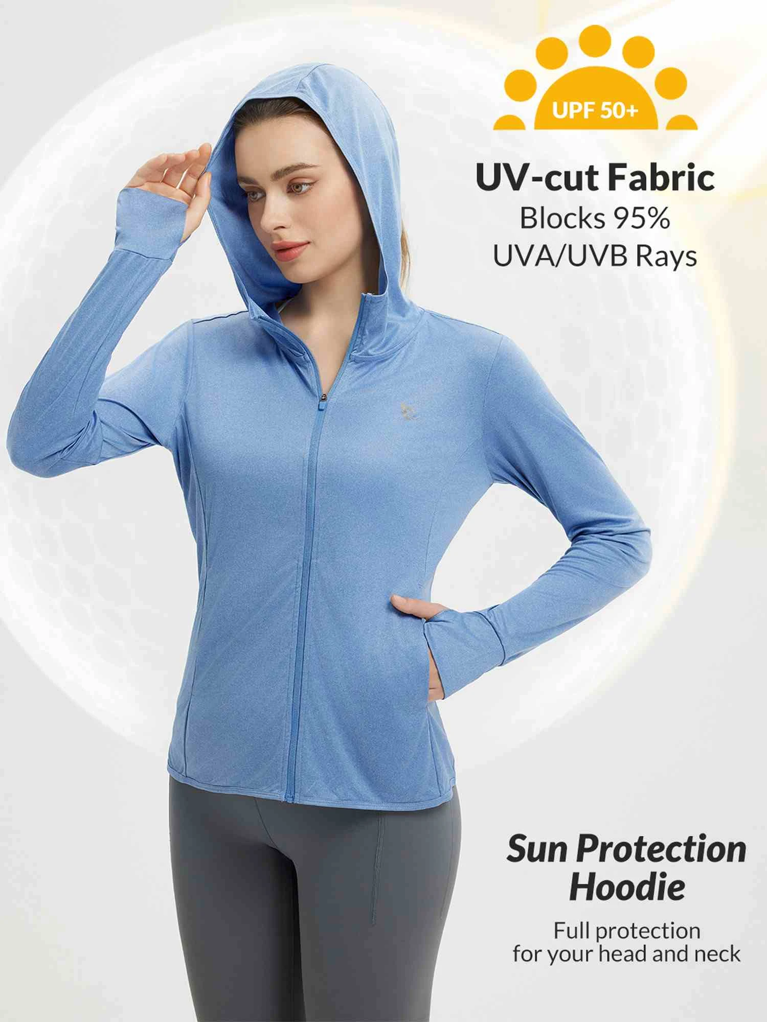 Women's Long Sleeve Sun Protection Jacket 5 Women's Long Sleeve Sun Protection Jacket - Image 5