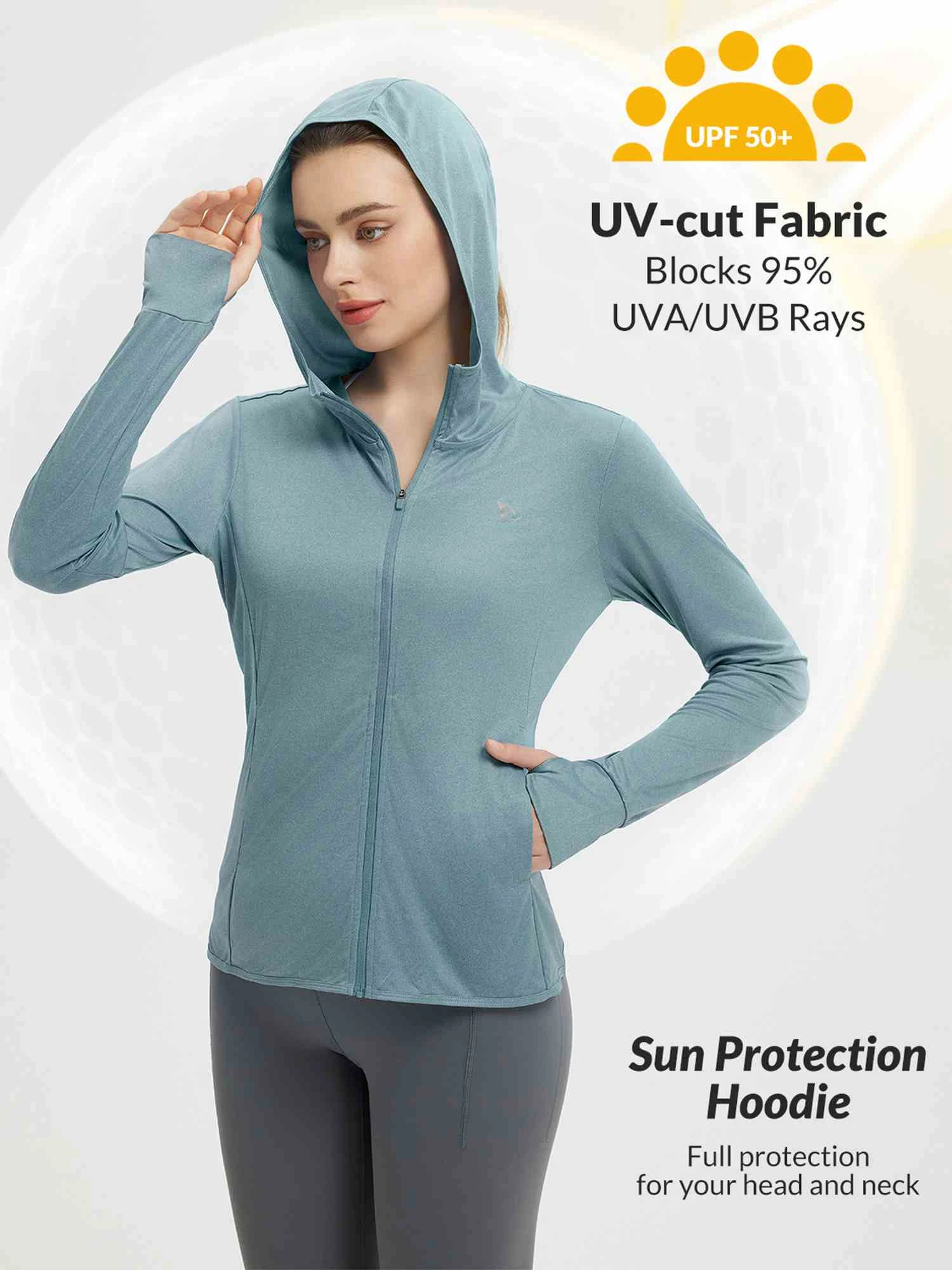 Women's Long Sleeve Sun Protection Jacket 16 Women's Long Sleeve Sun Protection Jacket - Image 16