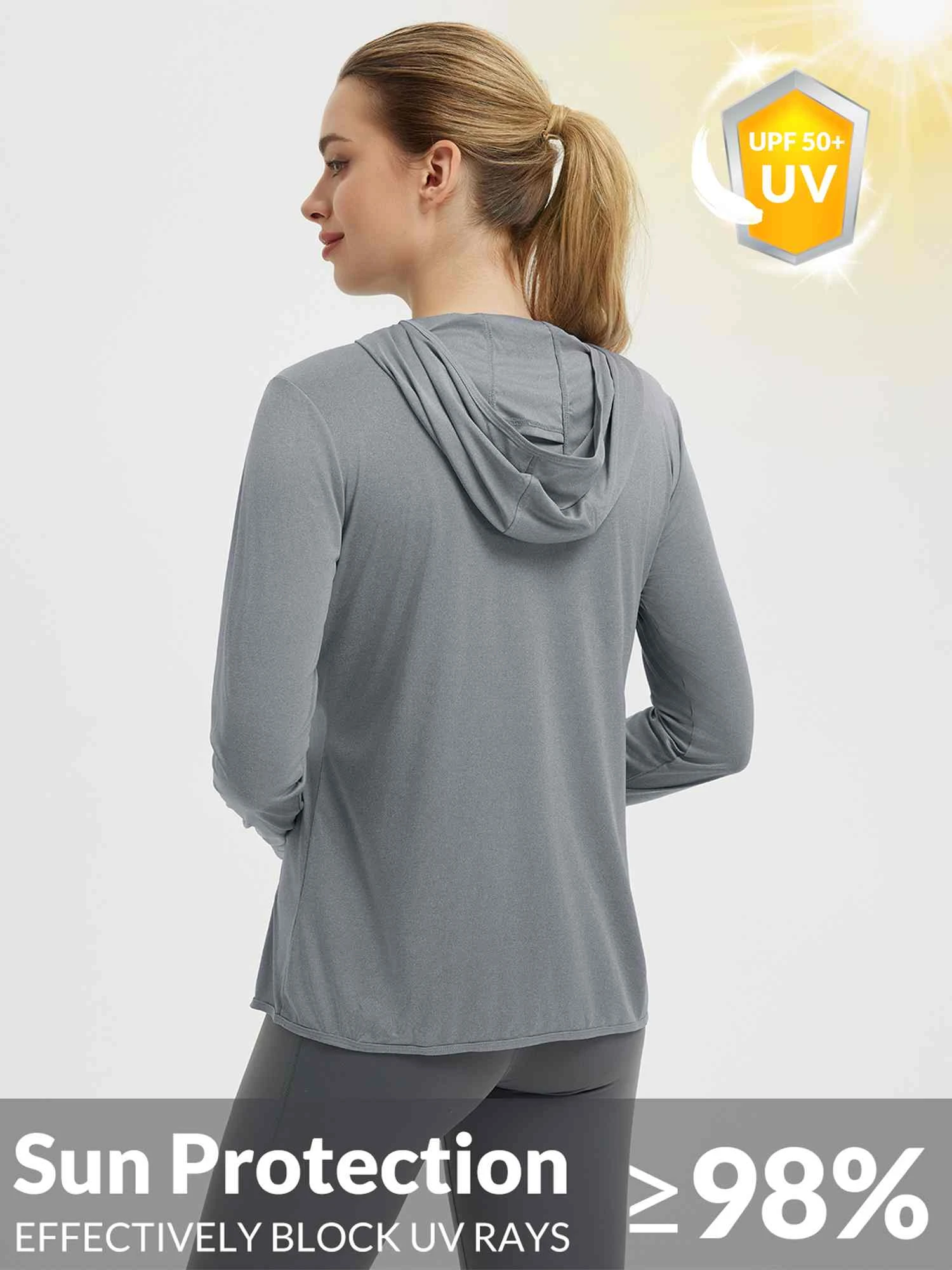 Women's Long Sleeve Sun Protection Jacket 9 Women's Long Sleeve Sun Protection Jacket - Image 9