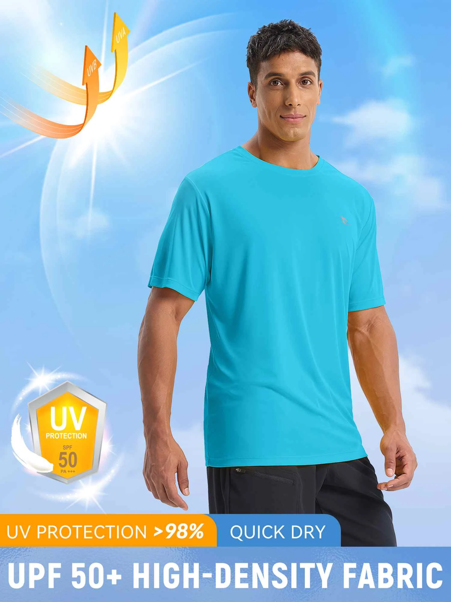 Men's Outdoor Short Sleeve Crew Neck T-Shirt 12 Men's Outdoor Short Sleeve Crew Neck T-Shirt - Image 12