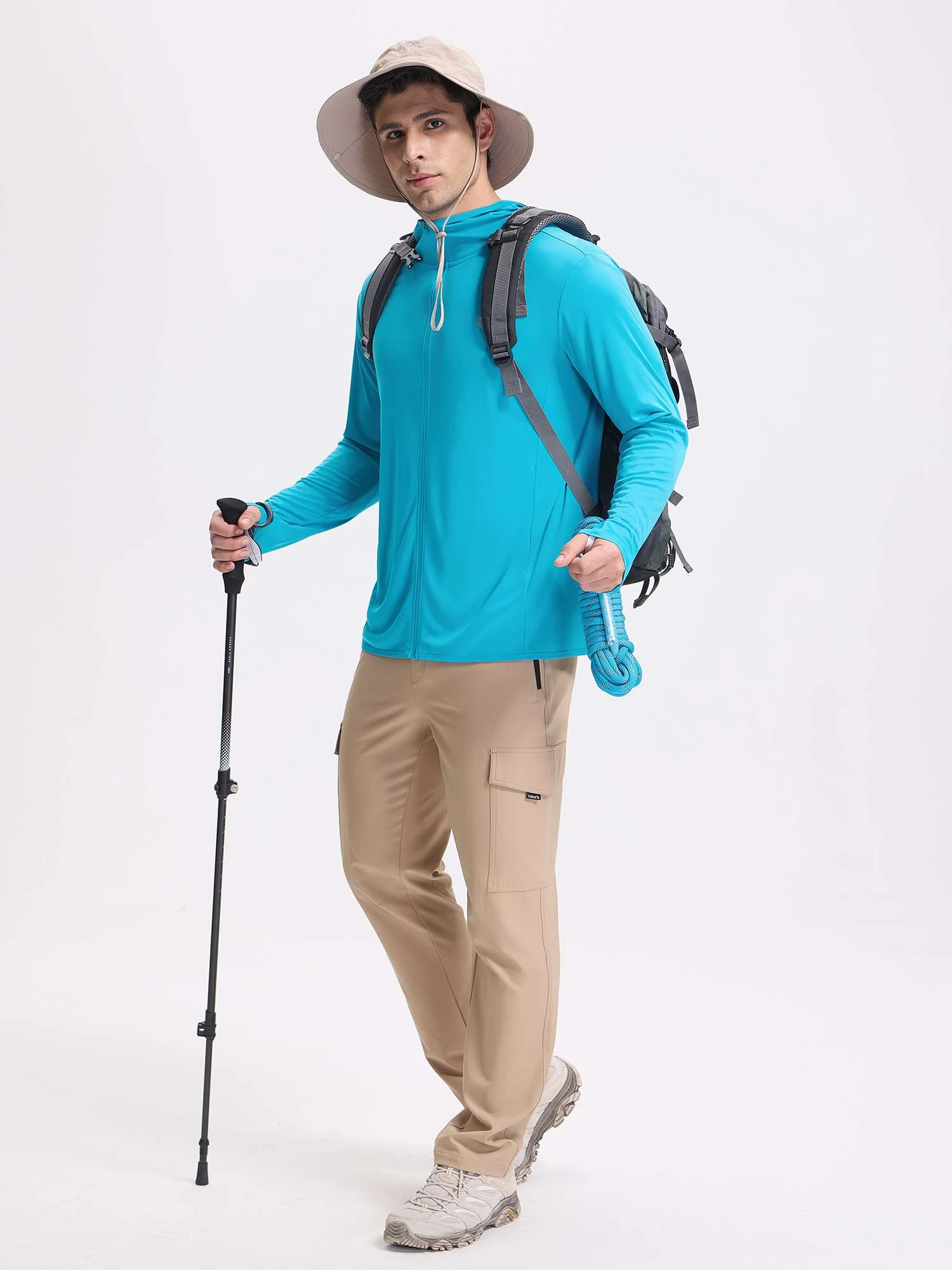 Men's Outdoor Full-Zip Hoodie Jacket 18 Men's Outdoor Full-Zip Hoodie Jacket - Image 18