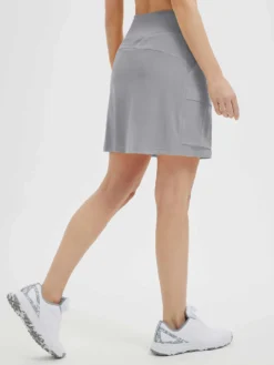 Women's 16" UPF 50+ Quick-Dry Hiking Cargo Skort -Baleaf Clothing Shop bgo026 Gray 5