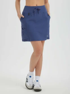 Women's 16" UPF 50+ Quick-Dry Hiking Cargo Skort -Baleaf Clothing Shop bgo026 NavyBlue 1