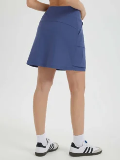 Women's 16" UPF 50+ Quick-Dry Hiking Cargo Skort -Baleaf Clothing Shop bgo026 NavyBlue 4