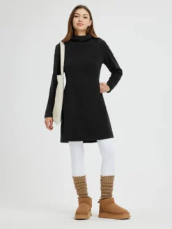 Women’s Outdoor Knit Hooded Fleece Dress -Baleaf Clothing Shop bgo039 6 4054d755 1876 4d37 b745 15db5e64103b