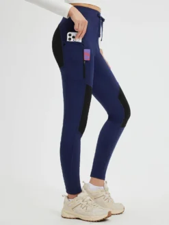 Outdoor Multi-Pocket Slim-Fit Knit Fleece Pants -Baleaf Clothing Shop bgo041 3