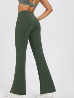 Women’s Outdoor Fleece Long-Inseam Cross-Waistband Flare Pants -Baleaf Clothing Shop bgo042 3 4b940c13 6fdc 4321 8370 7e6f6c5ab580