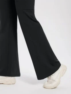 Women’s Outdoor Fleece Long-Inseam Cross-Waistband Flare Pants -Baleaf Clothing Shop bgo042 4 11ffaac7 0124 49c9 902d 891203ea280f