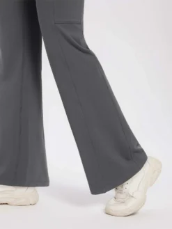 Women’s Outdoor Fleece Long-Inseam Cross-Waistband Flare Pants -Baleaf Clothing Shop bgo042 4 fc8ea117 b07a 4ab2 b595 feca0e67c81d