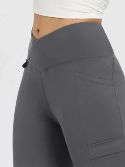 Women’s Outdoor Fleece Long-Inseam Cross-Waistband Flare Pants -Baleaf Clothing Shop bgo042 5 acc3b36a 9290 458d bb33 c2d4720fc78d