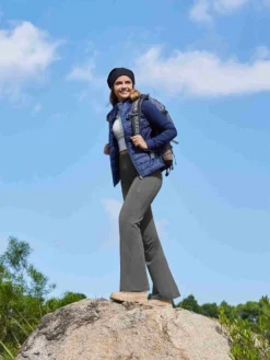 Women’s Outdoor Fleece Long-Inseam Cross-Waistband Flare Pants -Baleaf Clothing Shop bgo042 6 80bd7046 271f 43d0 ab7a 1652a3de9c55