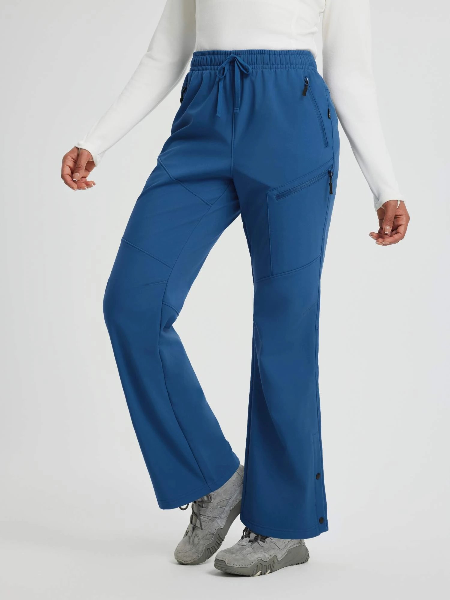 Women’s Outdoor Softshell Straight-Leg Zipper Pocket Pants 14 Women’s Outdoor Softshell Straight-Leg Zipper Pocket Pants - Image 14