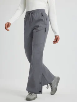 Women’s Outdoor Softshell Straight-Leg Zipper Pocket Pants 22 Women’s Outdoor Softshell Straight-Leg Zipper Pocket Pants -Baleaf Clothing Shop bgo043 2