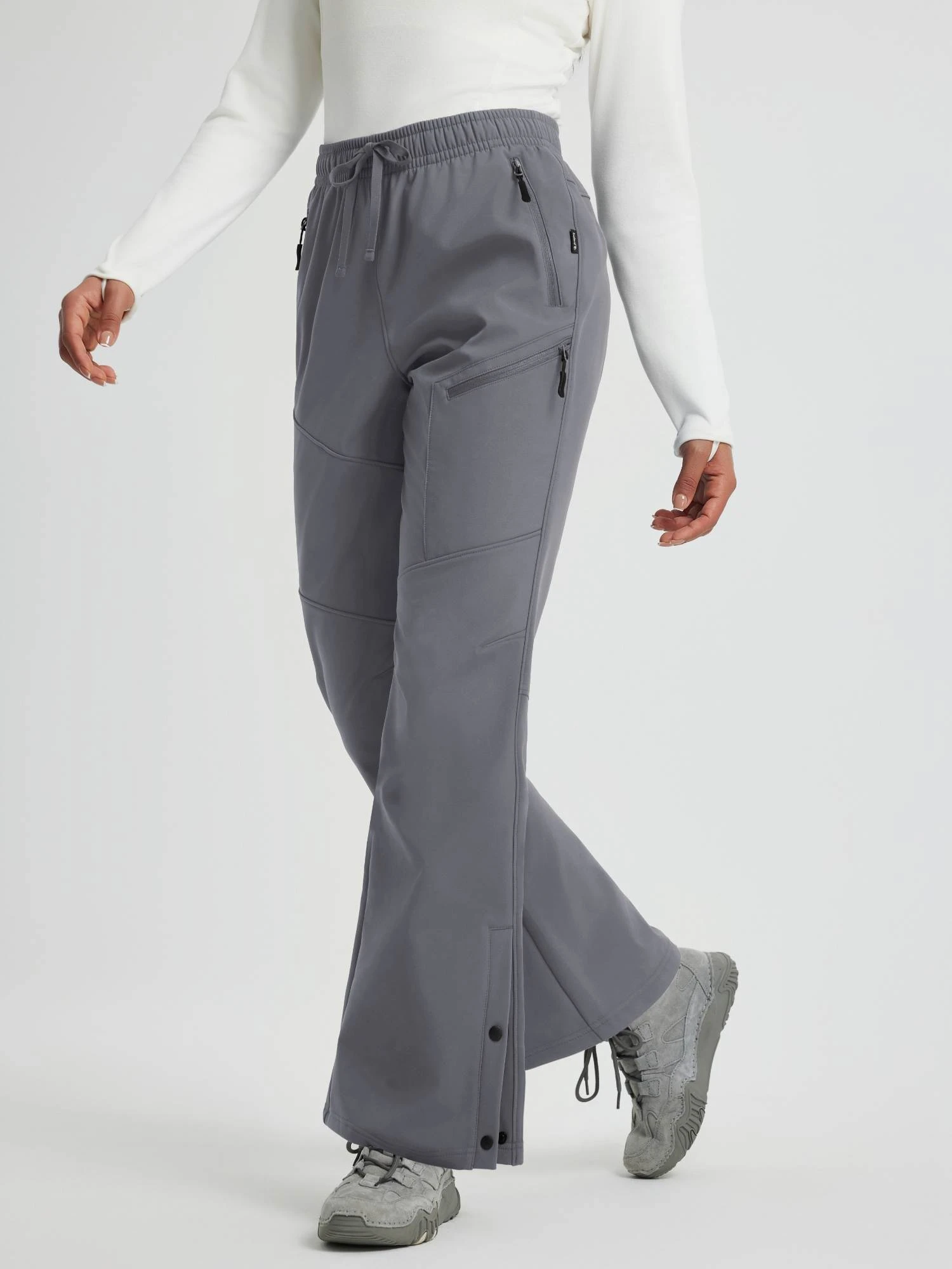 Women’s Outdoor Softshell Straight-Leg Zipper Pocket Pants 3 Women’s Outdoor Softshell Straight-Leg Zipper Pocket Pants - Image 3