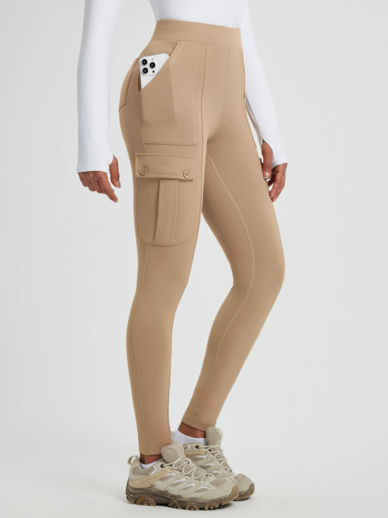 Multi-Pocket Workwear Straight-Leg Knit Fleece Pants 13 Multi-Pocket Workwear Straight-Leg Knit Fleece Pants - Image 13