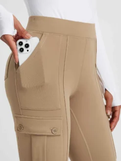 Multi-Pocket Workwear Straight-Leg Knit Fleece Pants 33 Multi-Pocket Workwear Straight-Leg Knit Fleece Pants -Baleaf Clothing Shop bgo045 5