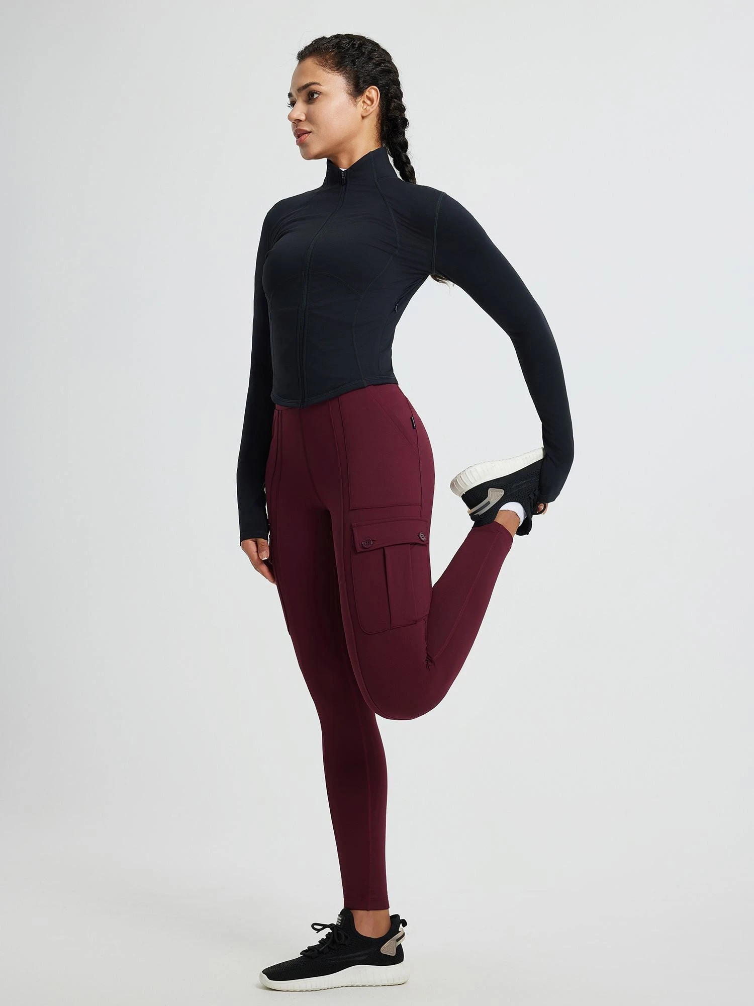 Multi-Pocket Workwear Straight-Leg Knit Fleece Pants 6 Multi-Pocket Workwear Straight-Leg Knit Fleece Pants - Image 6