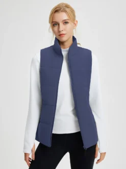 Outdoor Woven DuPont Cotton Wide Quilted Vest -Baleaf Clothing Shop bgo046 1