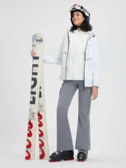 Women’s Outdoor Thick Fleece Slightly Workwear Flared Pants -Baleaf Clothing Shop bgo049 6