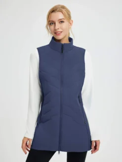 Women's Outdoor Mid-Length Woven Hiking Vest -Baleaf Clothing Shop bgo050 1