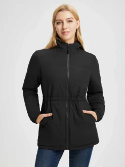 Women’s Outdoor Waist-Defining Woven Cotton Jacket -Baleaf Clothing Shop bgo054 1 3476fa66 6f2a 49a4 ba45 bc95a1f88468