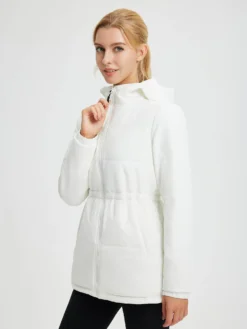 Women’s Outdoor Waist-Defining Woven Cotton Jacket -Baleaf Clothing Shop bgo054 2