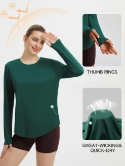 Women's Long Sleeve Running Shirt -Baleaf Clothing Shop bgr003 5 cd4b125f d107 4668 ae7e 922276a4b921