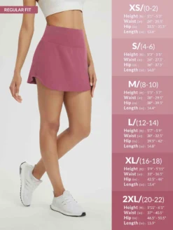 Women's High-Waisted Running Skirt With Built-in Shorts -Baleaf Clothing Shop bgr019