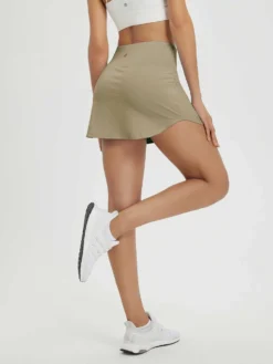 Women's High-Waisted Running Skirt With Built-in Shorts -Baleaf Clothing Shop bgr019 2 29c49ad8 52c8 4140 9ced faf64d52035b
