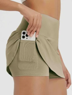 Women's High-Waisted Running Skirt With Built-in Shorts -Baleaf Clothing Shop bgr019 3 fb656a03 ea33 4004 859f 6501858391d8