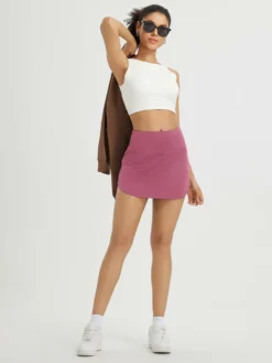 Women's High-Waisted Running Skirt With Built-in Shorts -Baleaf Clothing Shop bgr019 6 f344e59d 9ae2 4f03 82bb e9fad56c4014