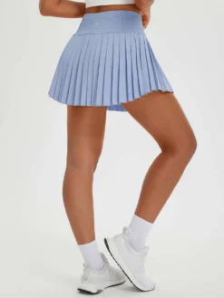 Evening Drift 2+1 Zipper Pockets Pleated Skirt -Baleaf Clothing Shop bgr022 3