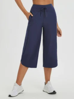 Women's 20" UPF 50+ Wide-Leg Quick-Dry Running Capris