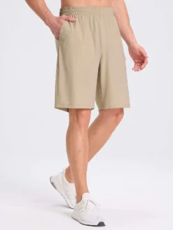 Men's 9" Running Shorts -Baleaf Clothing Shop bgr027 Khaki 2