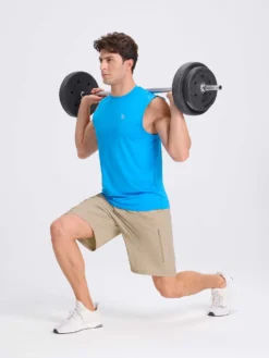 Men's 9" Running Shorts -Baleaf Clothing Shop bgr027 Khaki 6