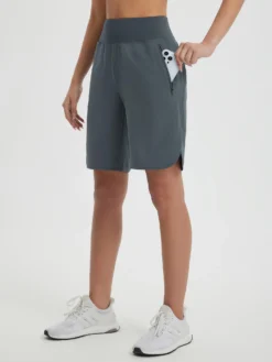 Women's 9" High-Waisted Running Shorts -Baleaf Clothing Shop bgr030 2 7a745908 feb4 4077 a0fb 5ea5ae699989