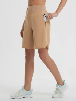 Women's 9" High-Waisted Running Shorts -Baleaf Clothing Shop bgr030 2 ee82abe9 4f1e 474c af5f 8270a351debc