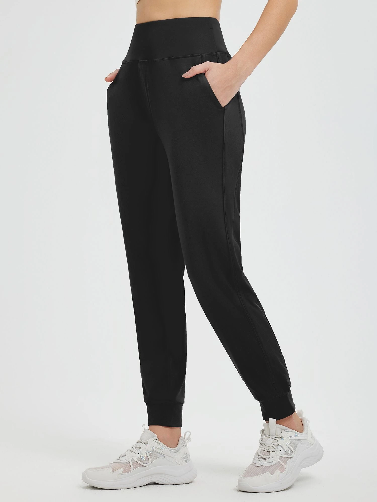 Flat Waist Fleece-Lined Running Joggers 19 Flat Waist Fleece-Lined Running Joggers - Image 19