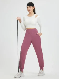 Flat Waist Fleece-Lined Running Joggers 23 Flat Waist Fleece-Lined Running Joggers -Baleaf Clothing Shop bgr035 5 eded2260 a8e0 43e2 93a0 39798c8614b5