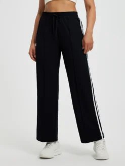 Women’s Running Side-Panel Contrast Fleece Straight-Leg Pants -Baleaf Clothing Shop bgr039 1