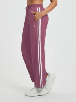 Women’s Running Side-Panel Contrast Fleece Straight-Leg Pants -Baleaf Clothing Shop bgr039 2 5fcbc8af 766f 4c56 bc04 bbff7673e90f